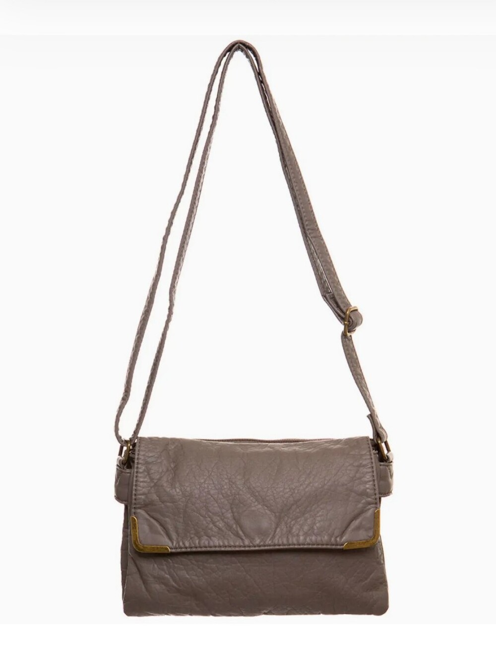NWT Ampere Creations Taupe Crossbody Bag with Adjustable Strap Factory Packing